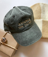 Load image into Gallery viewer, NEW - Auntie on Duty - Vintage Wash Baseball Hats