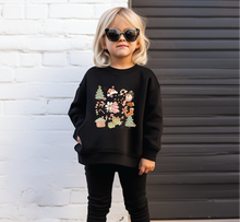 Load image into Gallery viewer, Child & Toddler Christmas Doodles Sweatshirts (3 Colours)