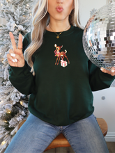 Load image into Gallery viewer, NEW - Vintage Holiday Deer Adult Zips and Crewnecks (5 Colours)