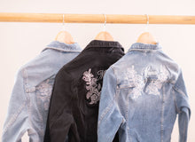 Load image into Gallery viewer, FLASH SALE - The Rose - Embroidered Denim Jackets (3 Colours)