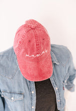 Load image into Gallery viewer, FLASH SALE - Mama Script Baseball Hat - Wine