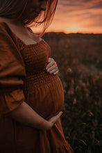 Load image into Gallery viewer, The Mackenzie - Handmade Organic Linen Midi Dress (2 Colours)