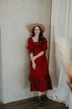 Load image into Gallery viewer, The Mackenzie - Handmade Organic Linen Midi Dress (2 Colours)