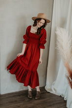 Load image into Gallery viewer, The Mackenzie - Handmade Organic Linen Midi Dress (2 Colours)