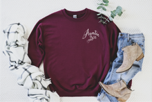 Load image into Gallery viewer, The Auntie Wildflower - Crewneck Sweatshirts