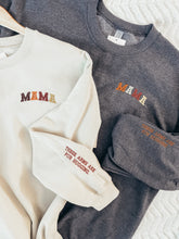 Load image into Gallery viewer, The Rory - Neutral Double Embroidered Mama Sweatshirt (2 Colours)
