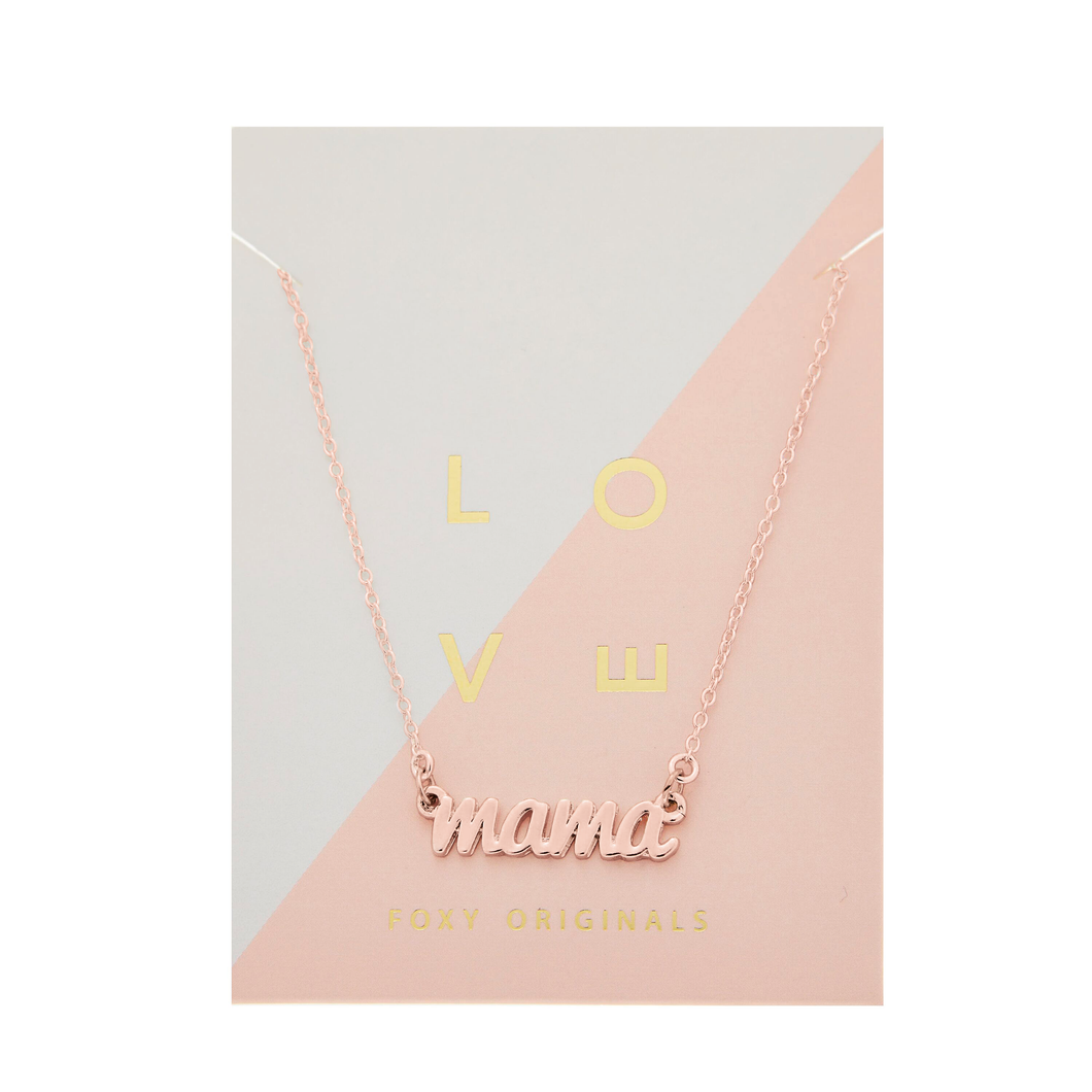 14K Canadian Made Mama Necklaces (3 Colours)